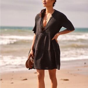 🌻 Anthro ‘Kallie’ Airy Cotton Gauze Summer Mini - 3x